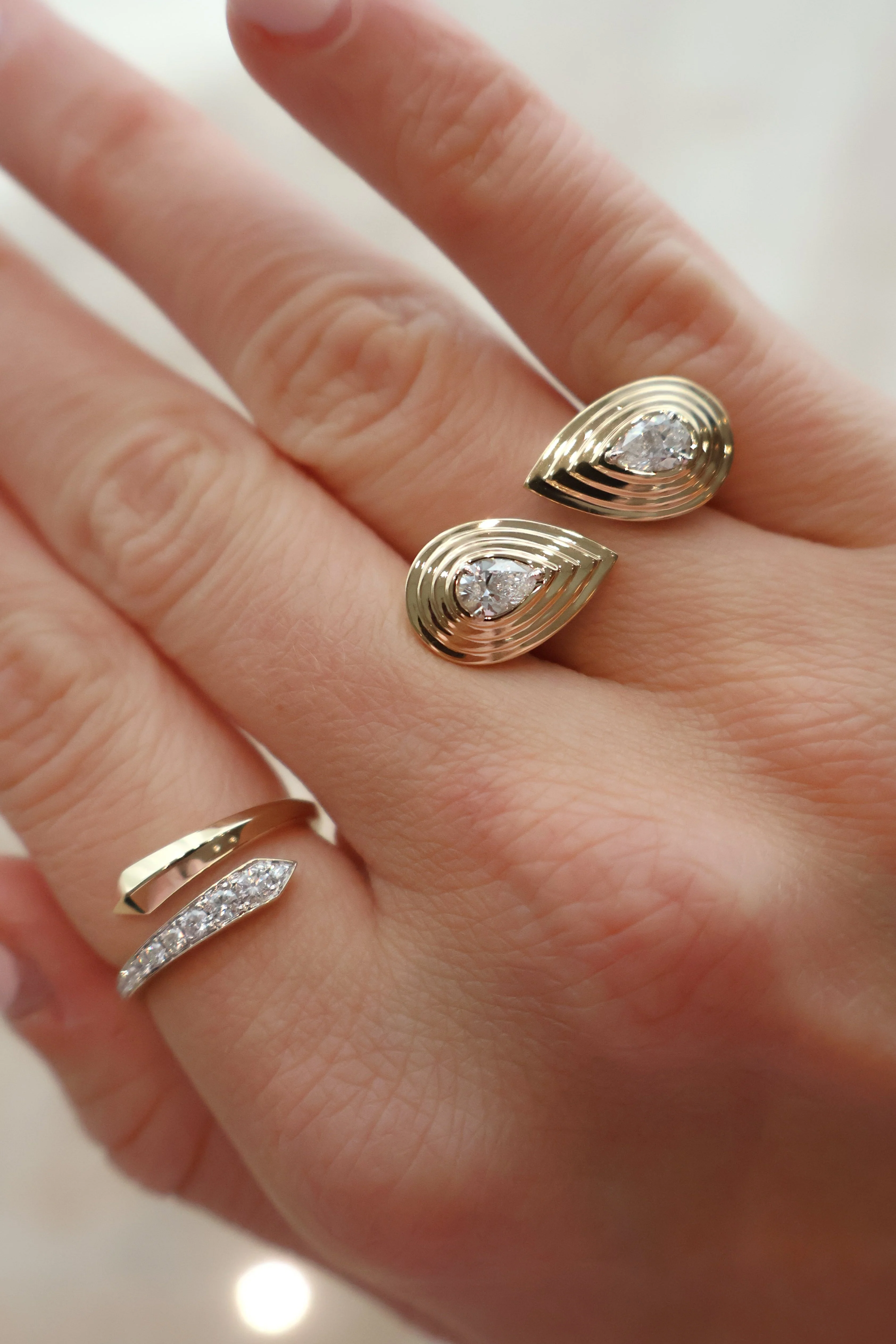 Phillips House 14K Yellow Gold Aura Diamond Ring - Image 2