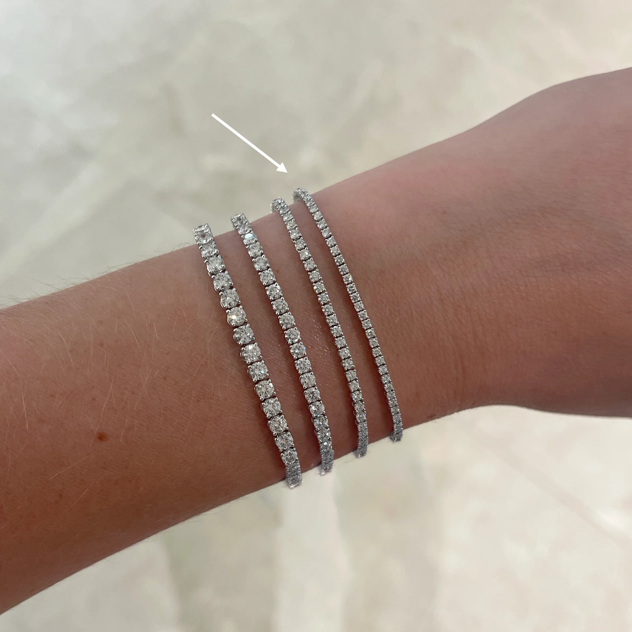 Round Diamond Tennis Bracelet, 1.41ctw - Image 3