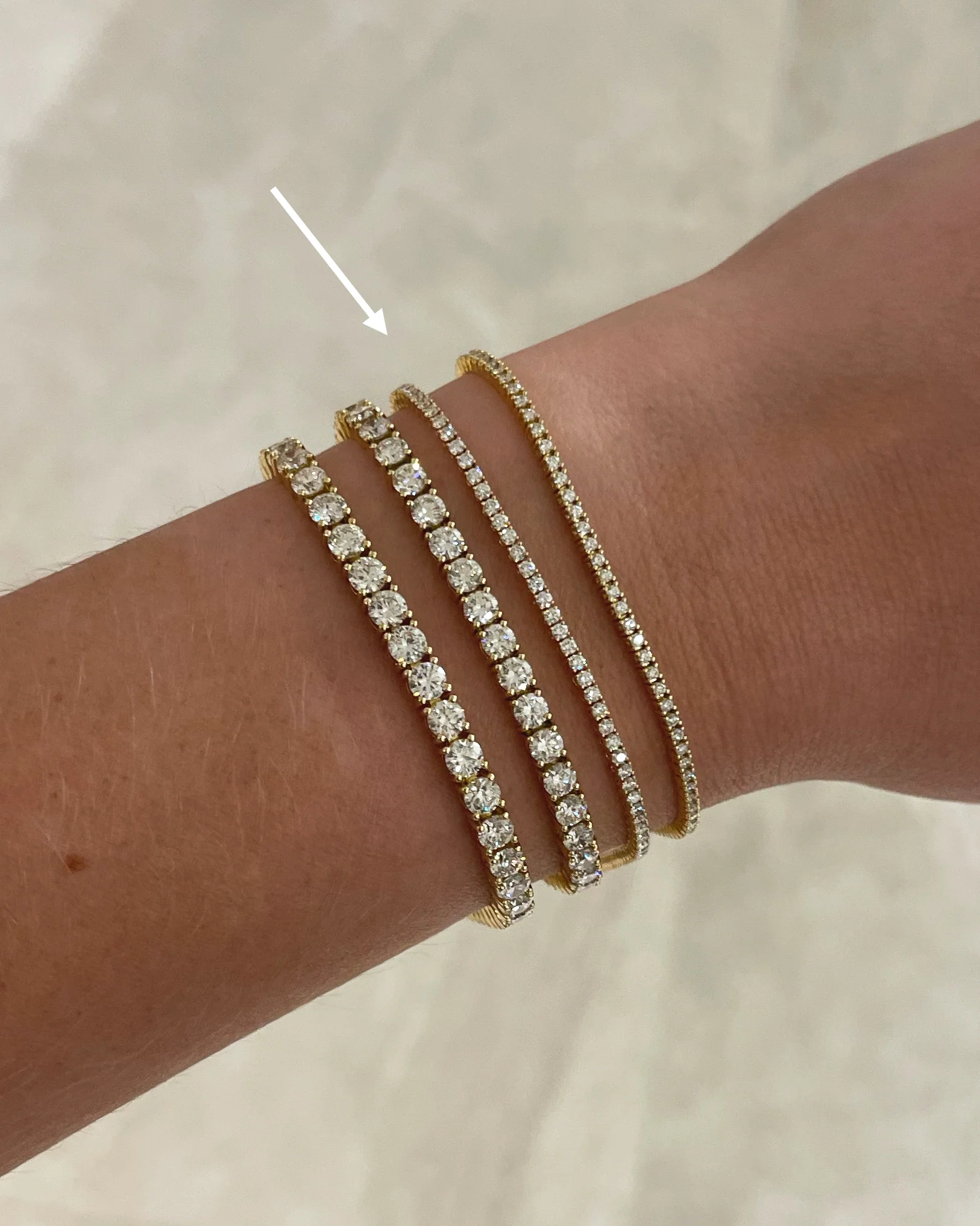 Round Diamond Tennis Bracelet, 1.41ctw - Image 3