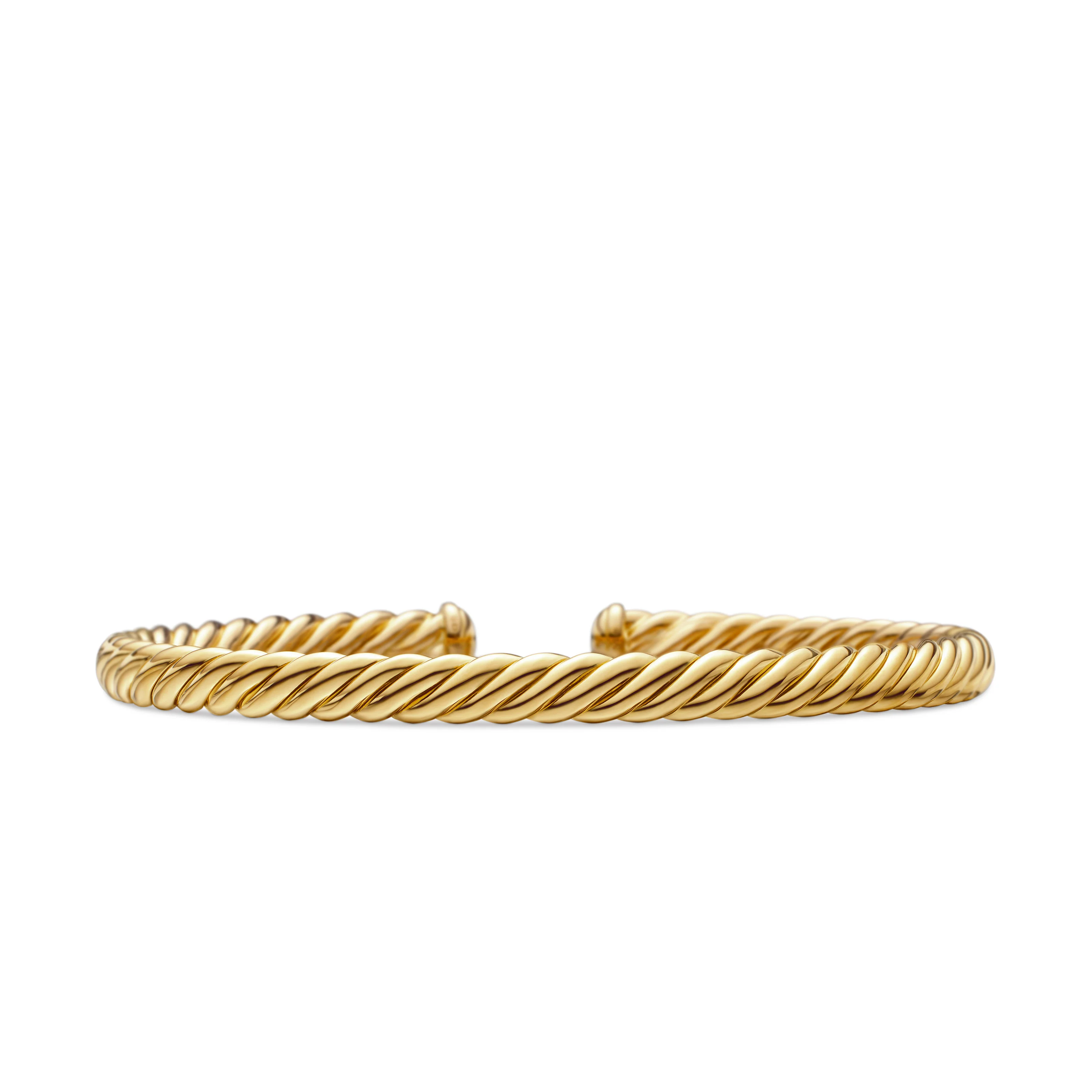 David Yurman Modern Oval Cablespira® Bracelet In 18k Yellow Gold, 4.5mm