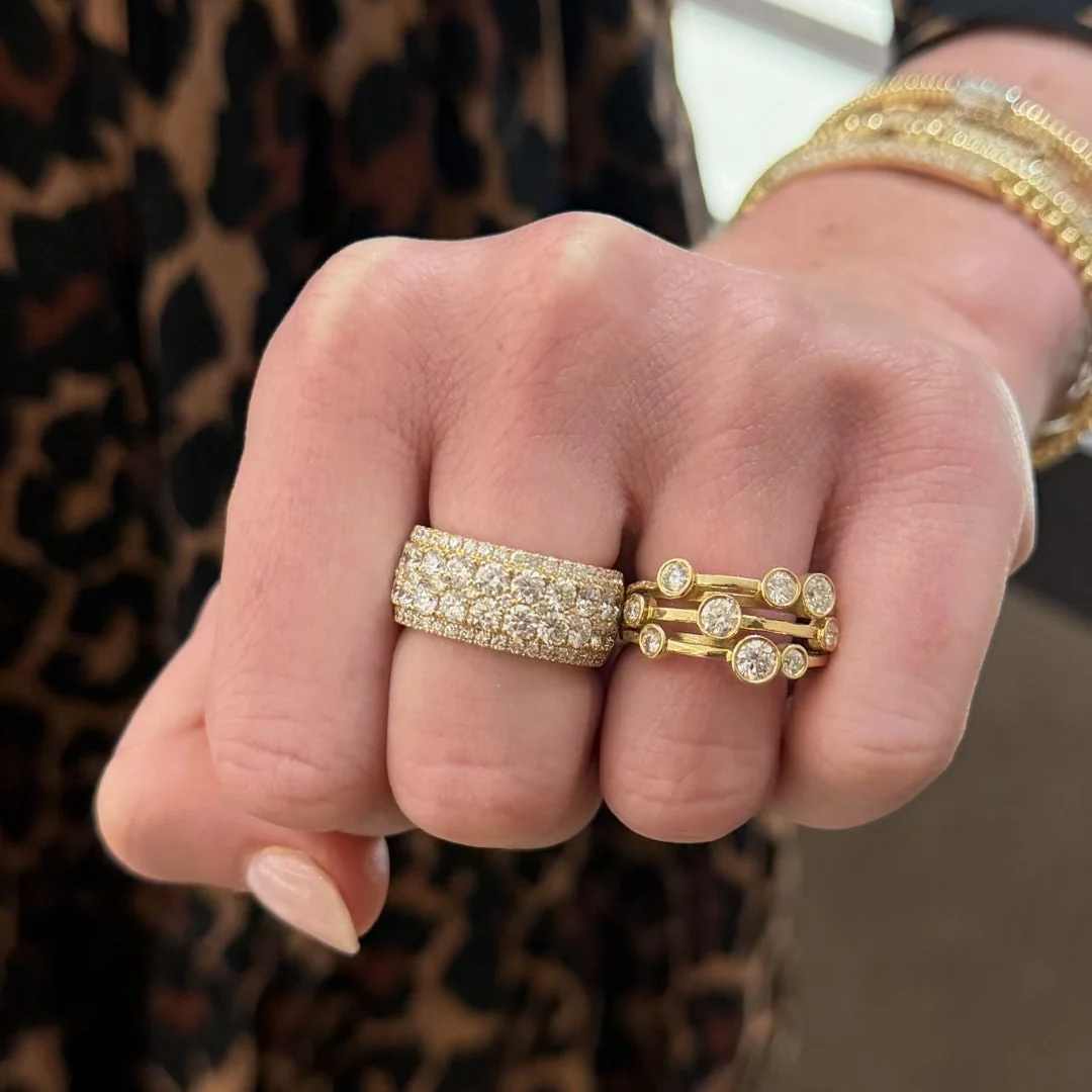 18k Yellow Gold Diamond Ring - Image 2