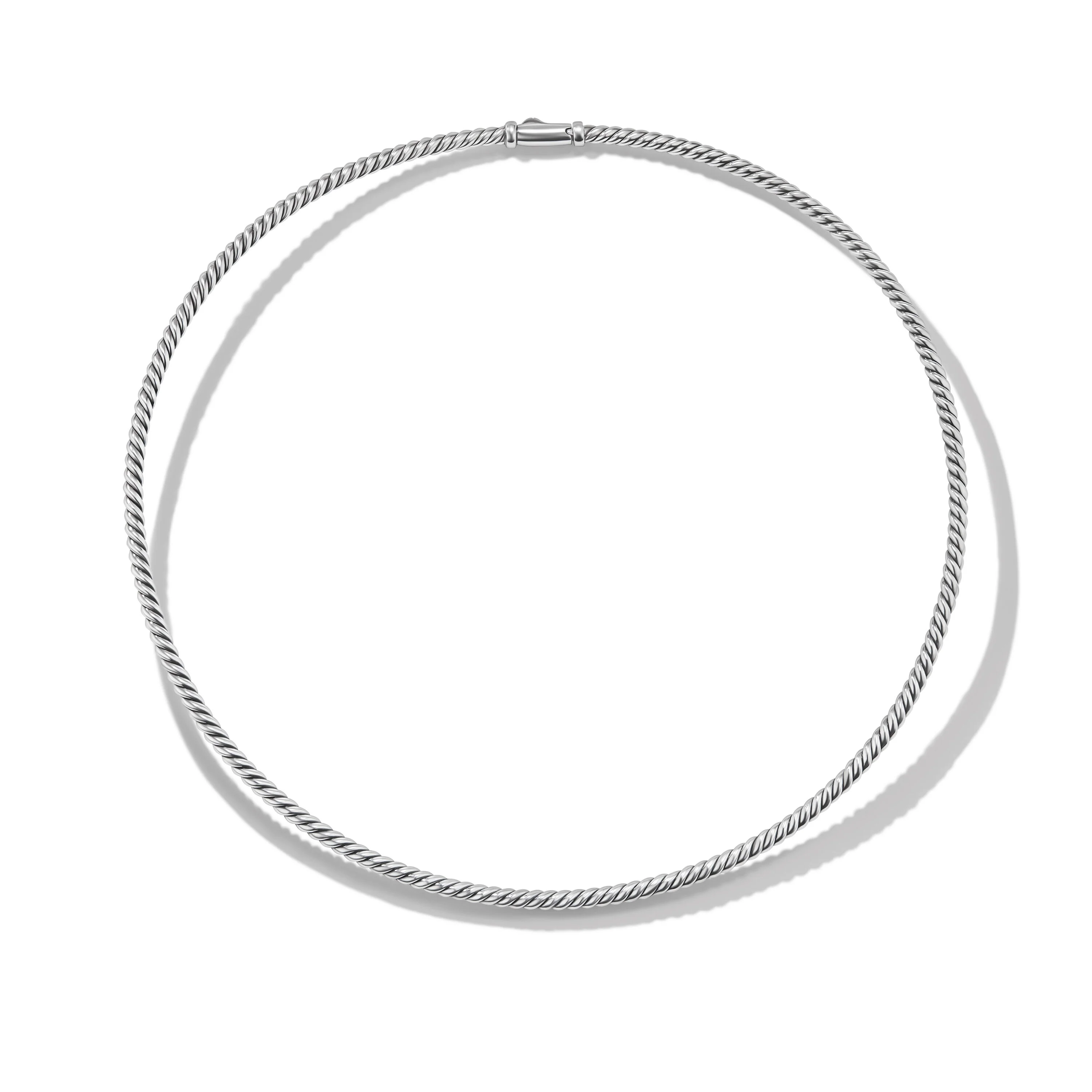 David Yurman Sculpted Cable Necklace In Sterling Silver, 2.6mm