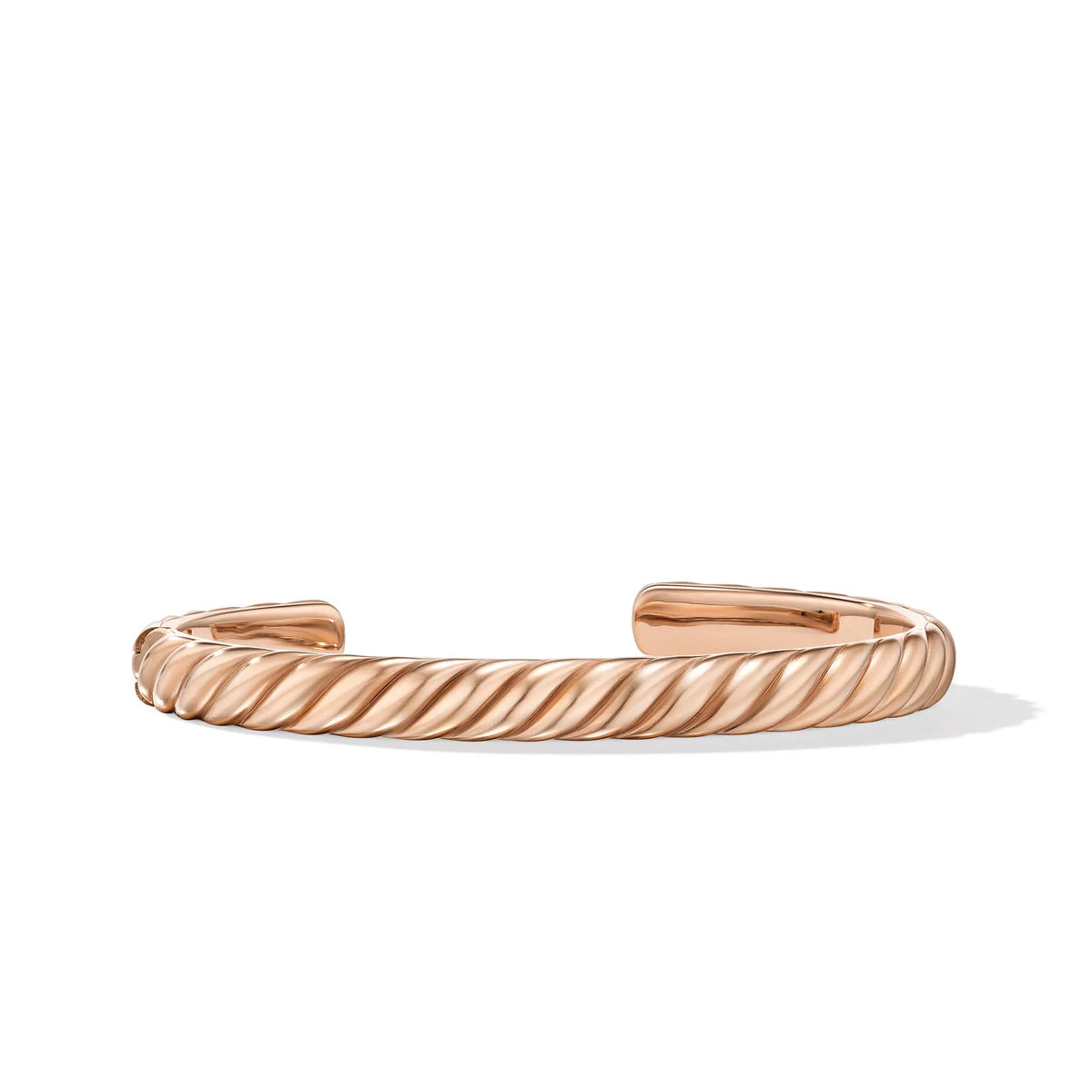 David Yurman Sculpted Cable Tag In Sterling Silver With Diamonds, 27mm
