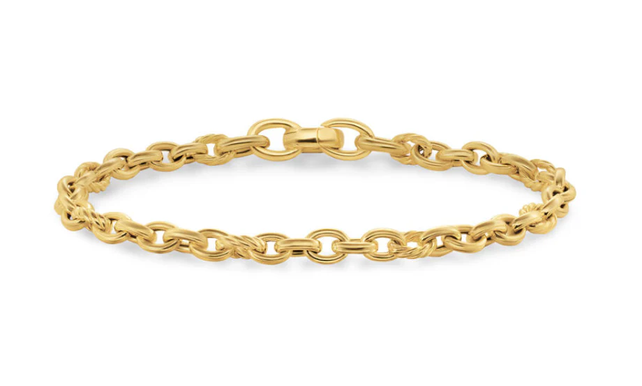 David Yurman Mercer® Petite Chain Bracelet In 18k Yellow Gold, 4.5mm - Image 2
