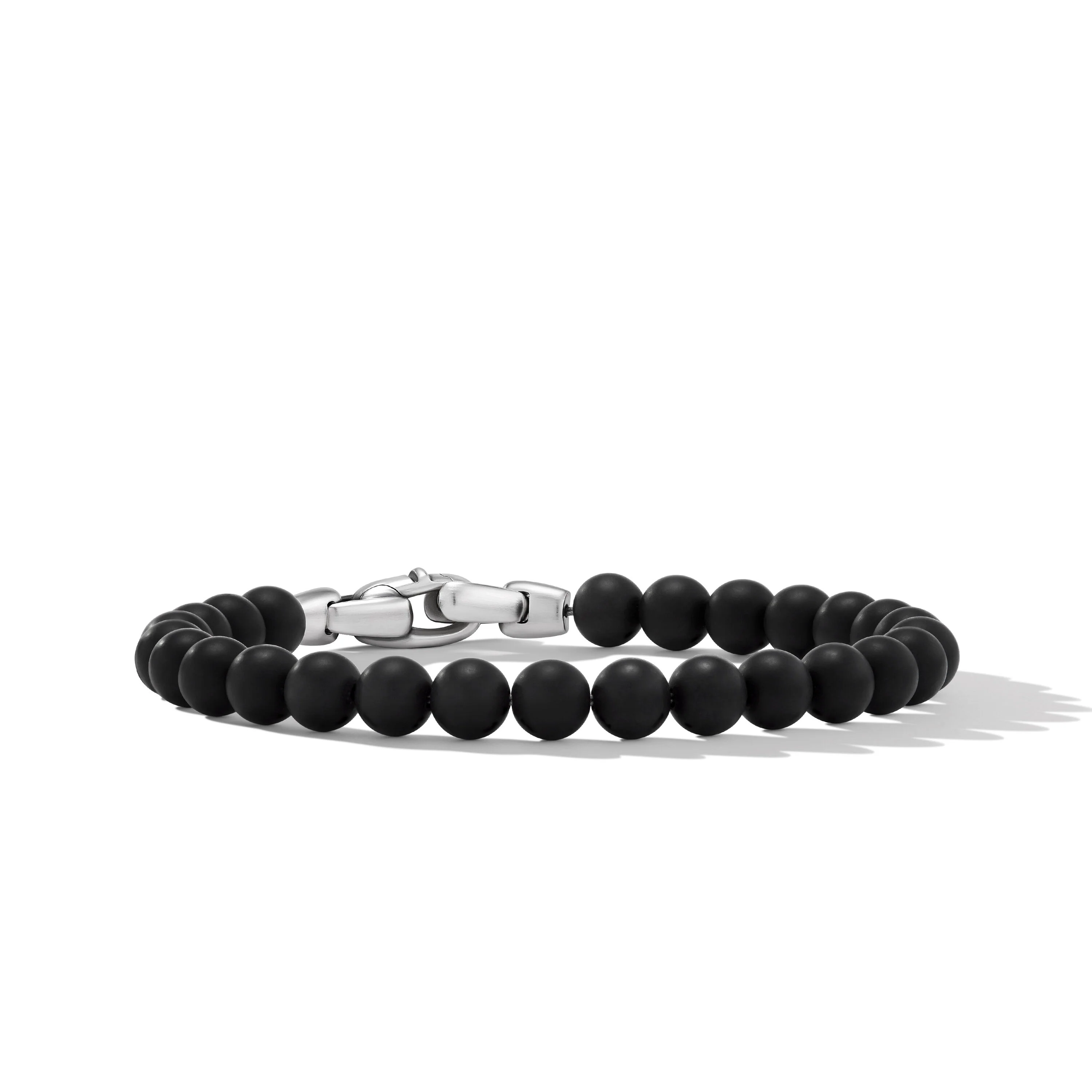 David Yurman Spiritual Beads Bracelet In Sterling Silver With Black Onyx, 6mm
