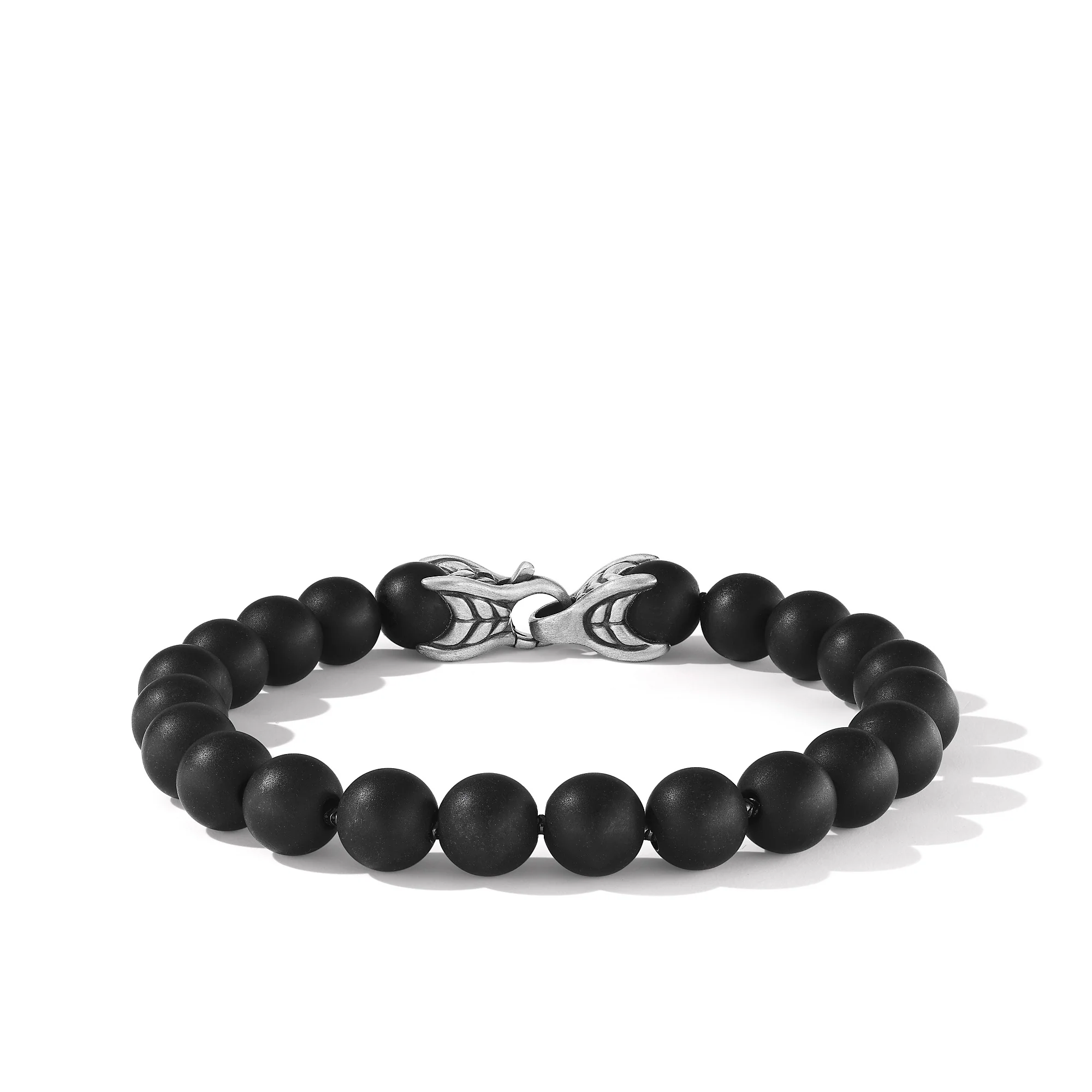 David Yurman Spiritual Beads Bracelet In Sterling Silver With Black Onyx, 8mm