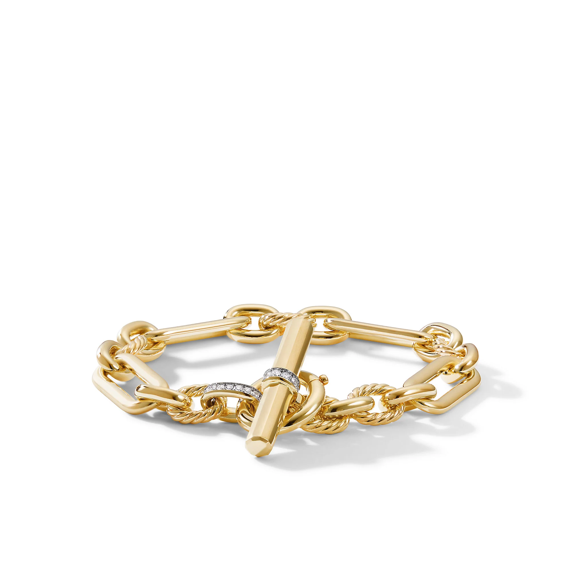 David Yurman 9.8mm Xl Lexington Chain Bracelet Di 18k