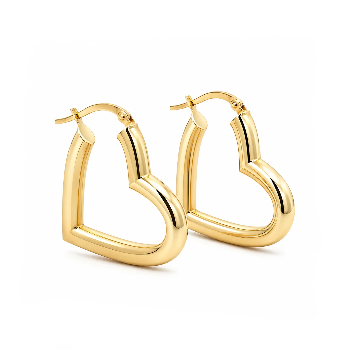Heart Hoop Earrings