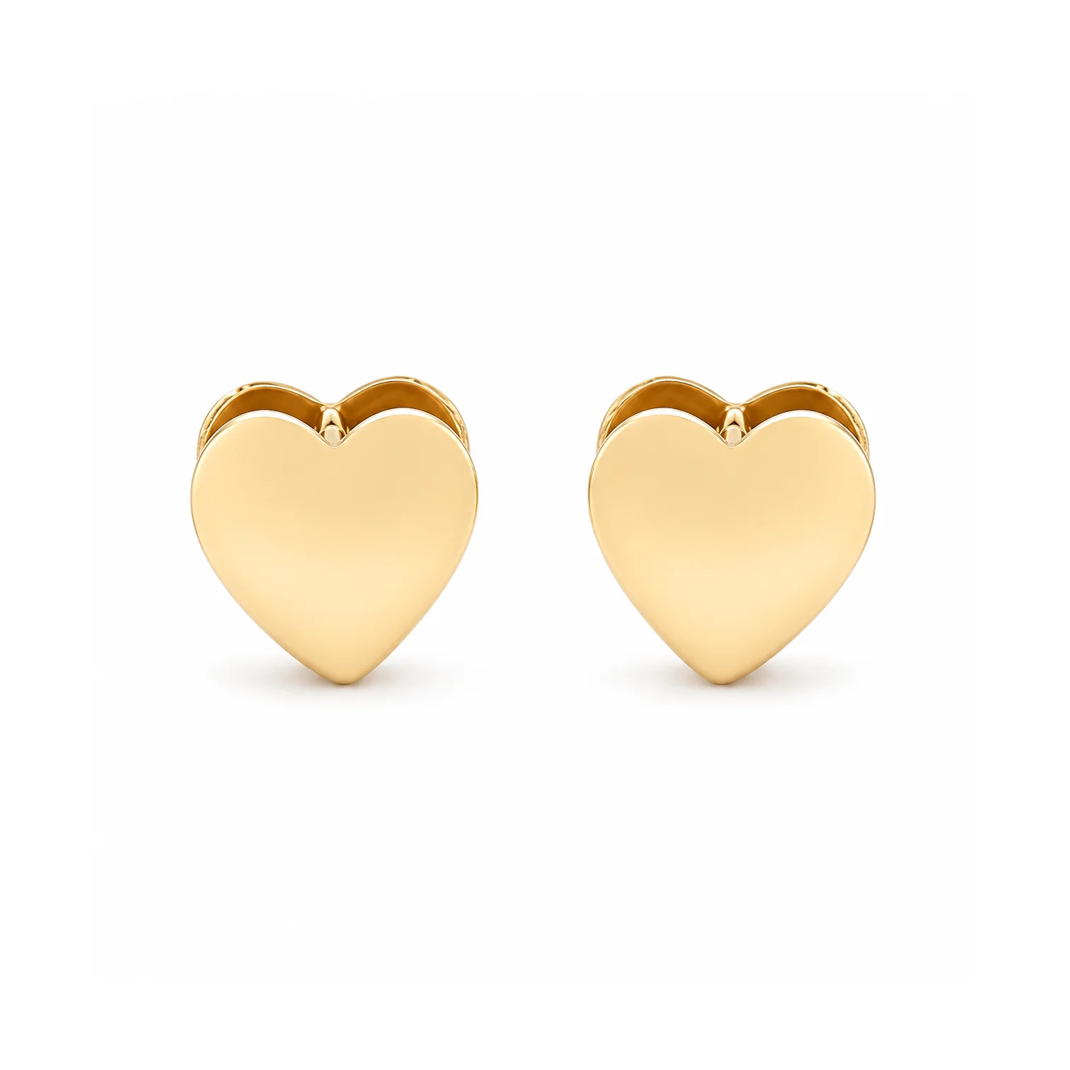 Brown & Co. 14k Yellow Gold Heart Huggie Earrings