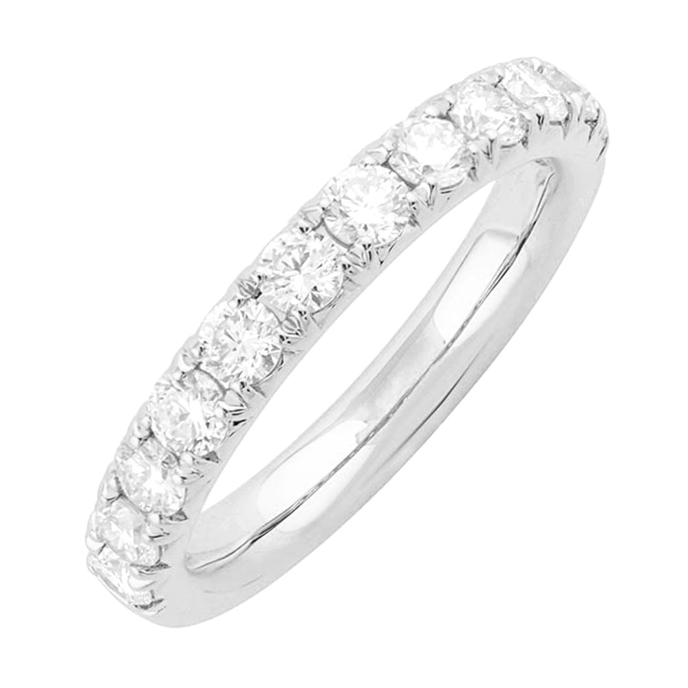 Brown & Co. 18k White Gold Half Eternity Diamond Band