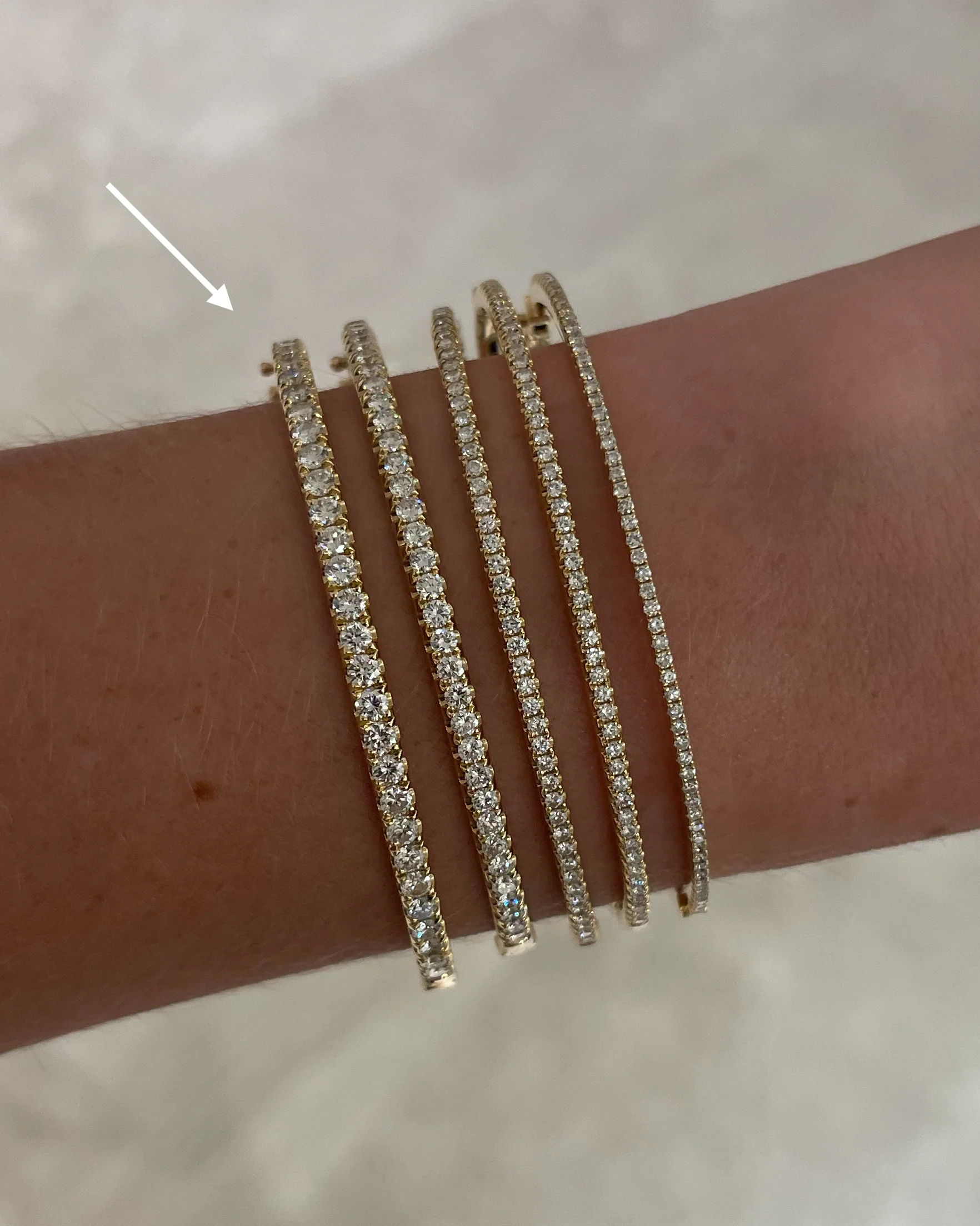 Round Diamond Bangle, 1.99ctw - Image 4