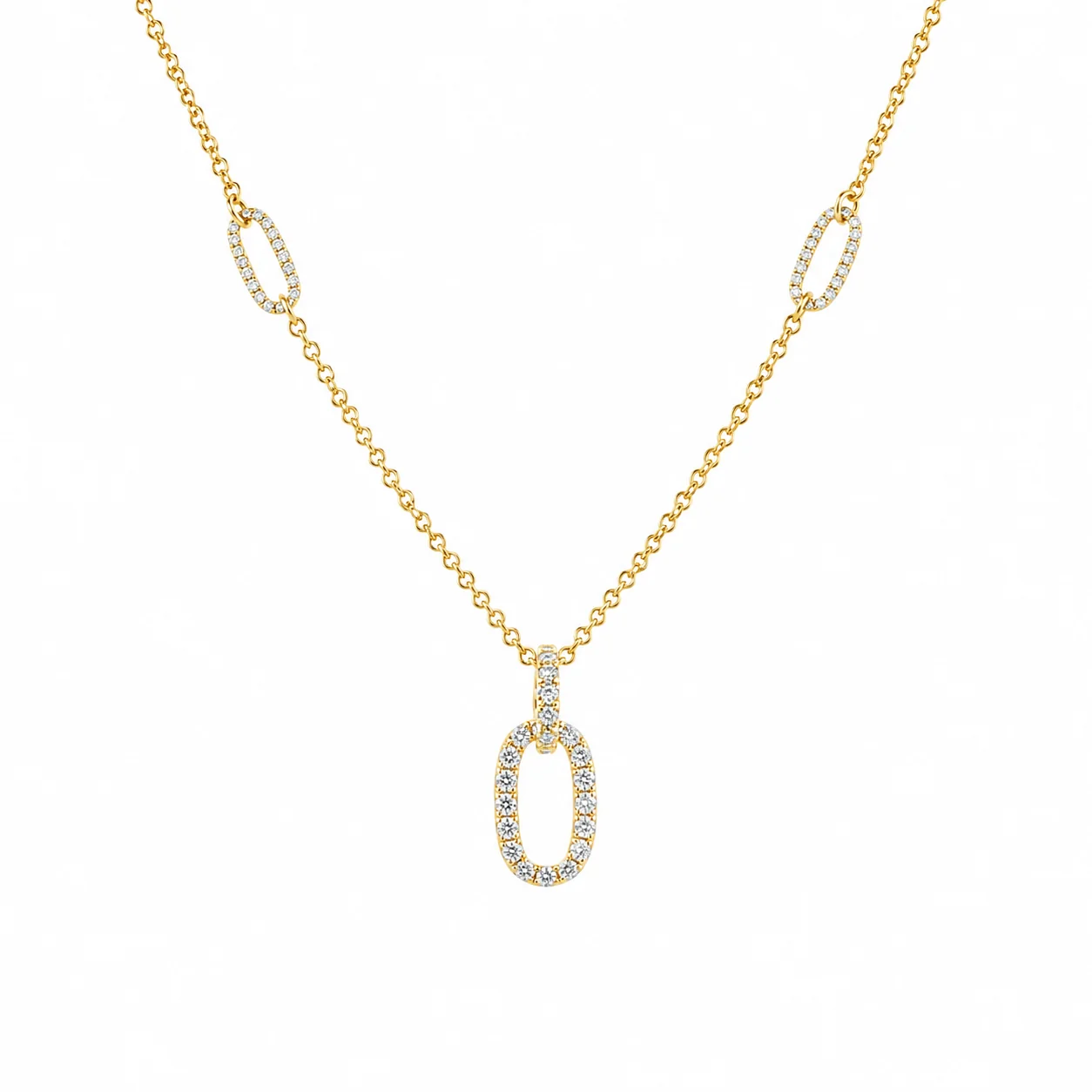 Brown & Co. 18k Yellow Gold Diamond Necklace
