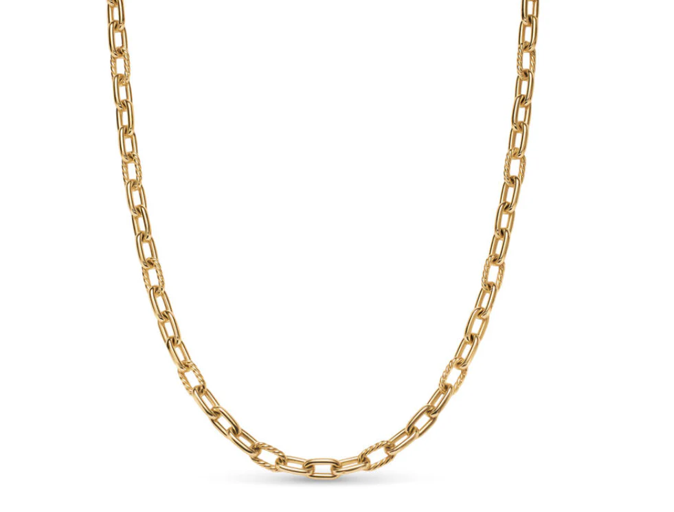 David Yurman Madison® Smooth Chain Necklace In 18k Yellow Gold, 6mm