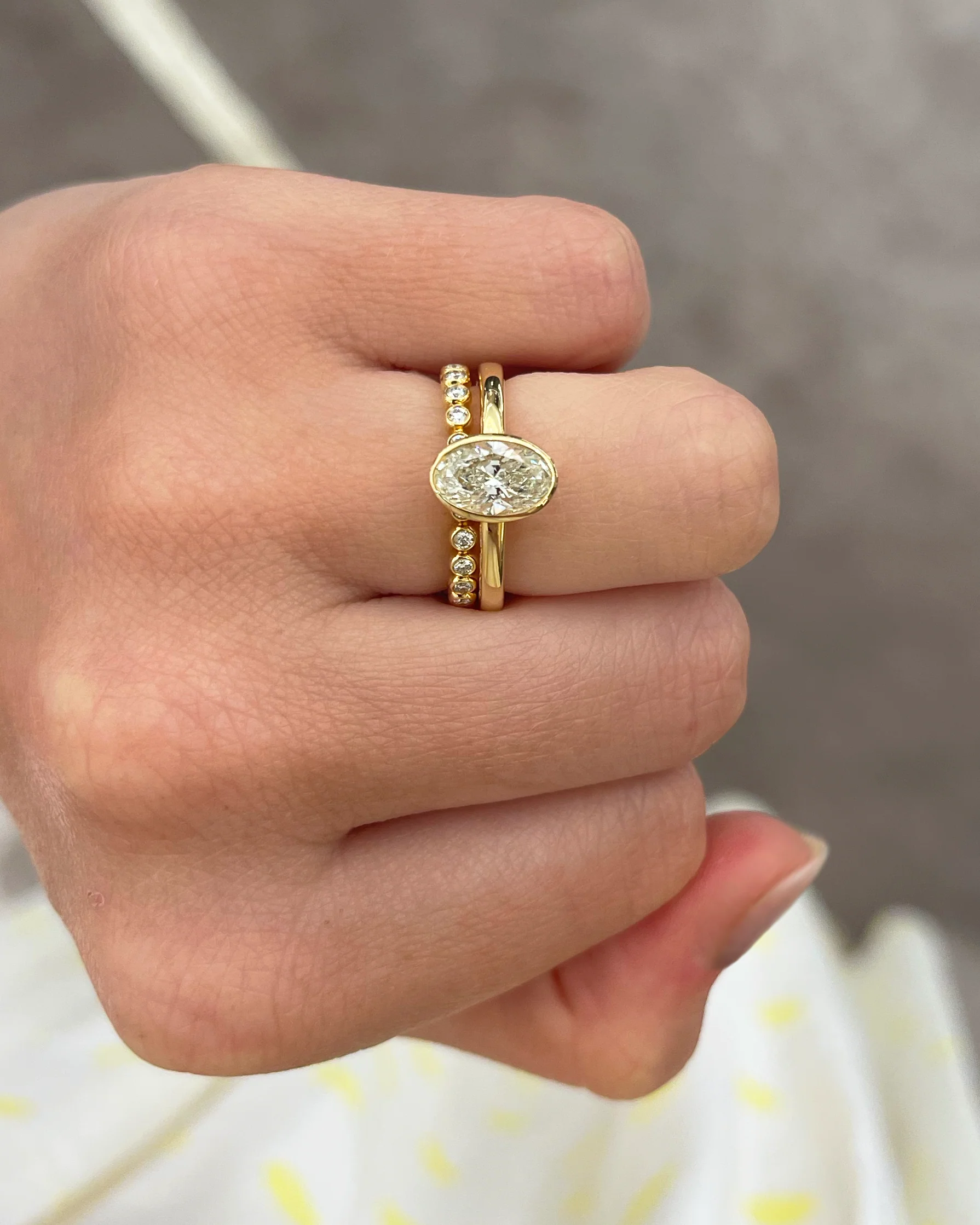 Bezel Set Round Diamond Band, 0.21ctw - Image 3