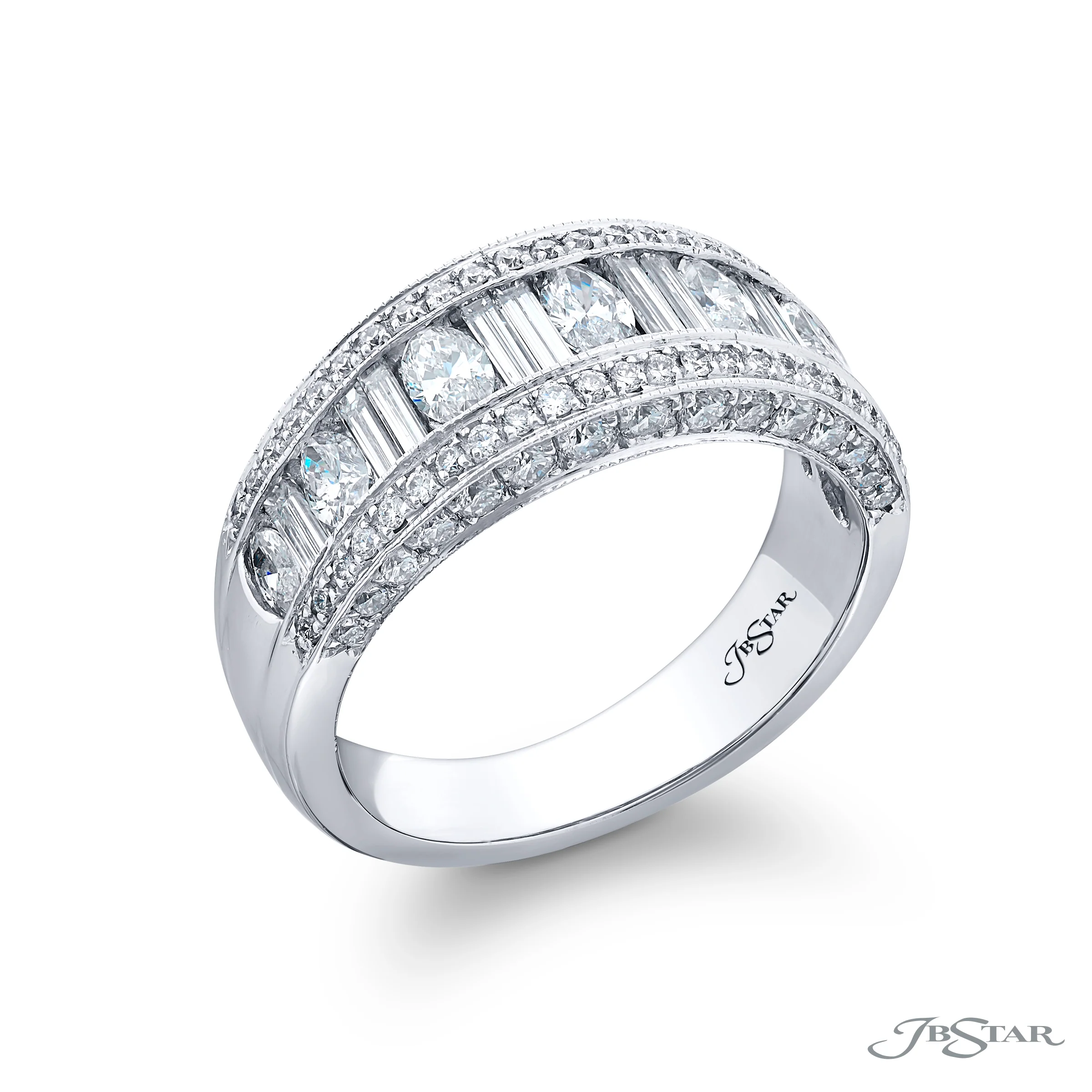 JB Star Platinum Diamond Band - Image 2
