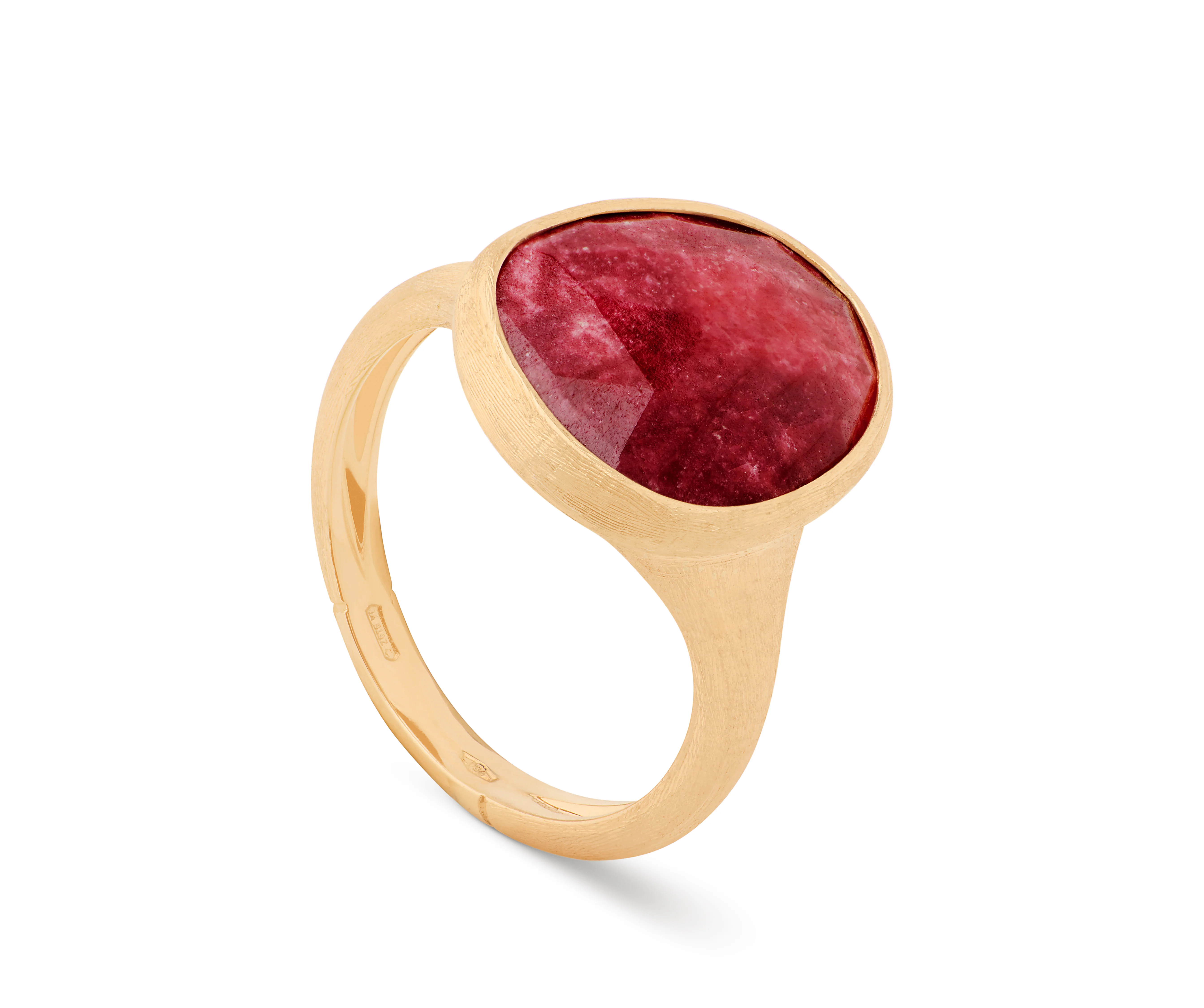 18k Yellow Gold Lunaria Thulite Ring