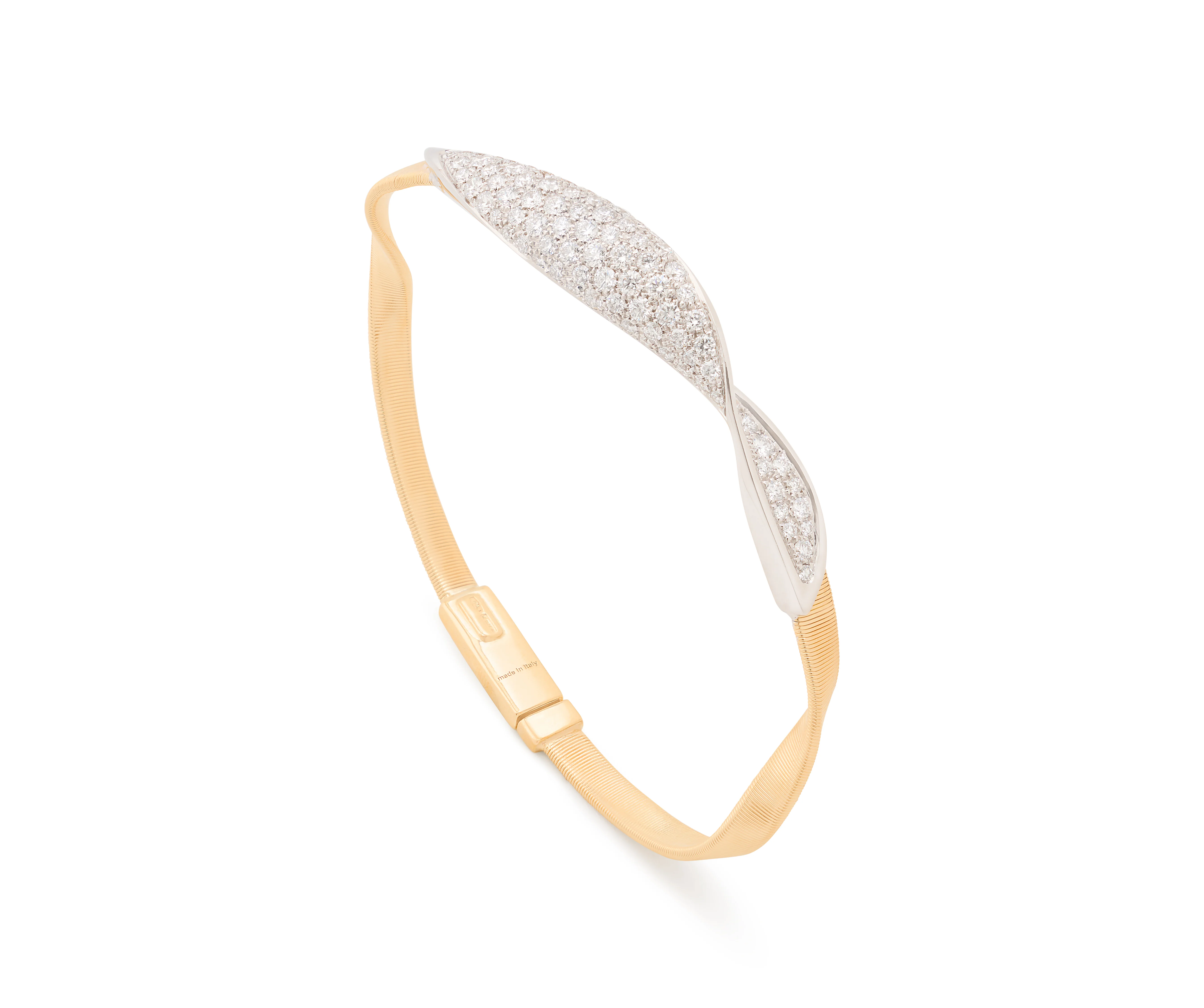 18k Yellow Gold Marrakech Diamond Bangle