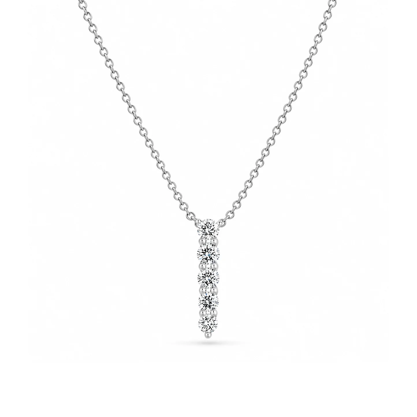 Memoire 18K White Gold IDENTITY Diamond Necklace