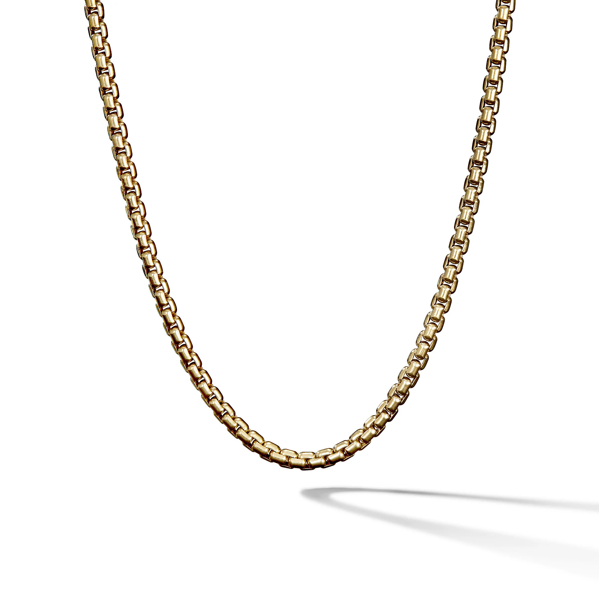 David Yurman Men's Medium Box Chain Necklace In 18k Yellow Gold