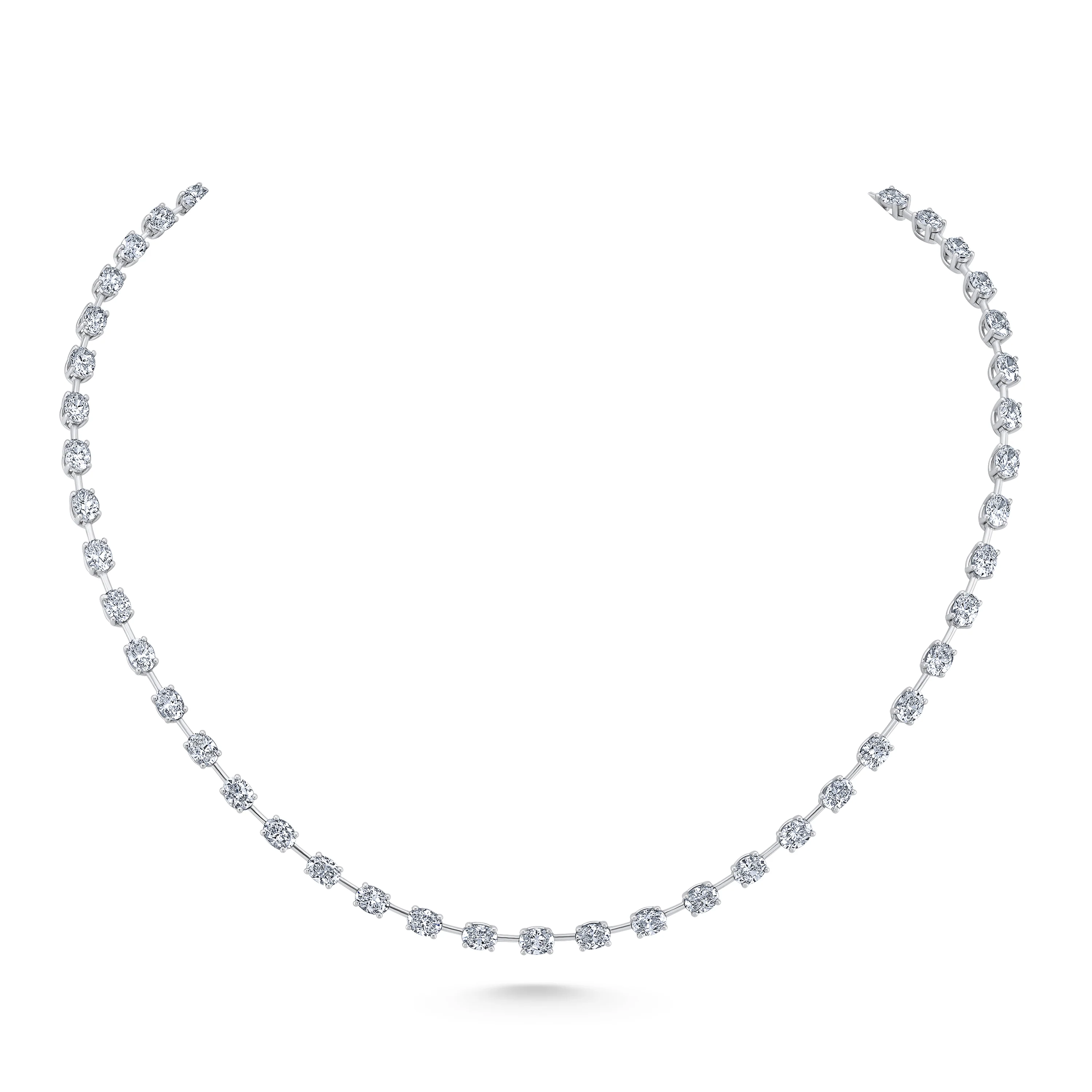 Norman Silverman 18k White Gold Diamond Necklace