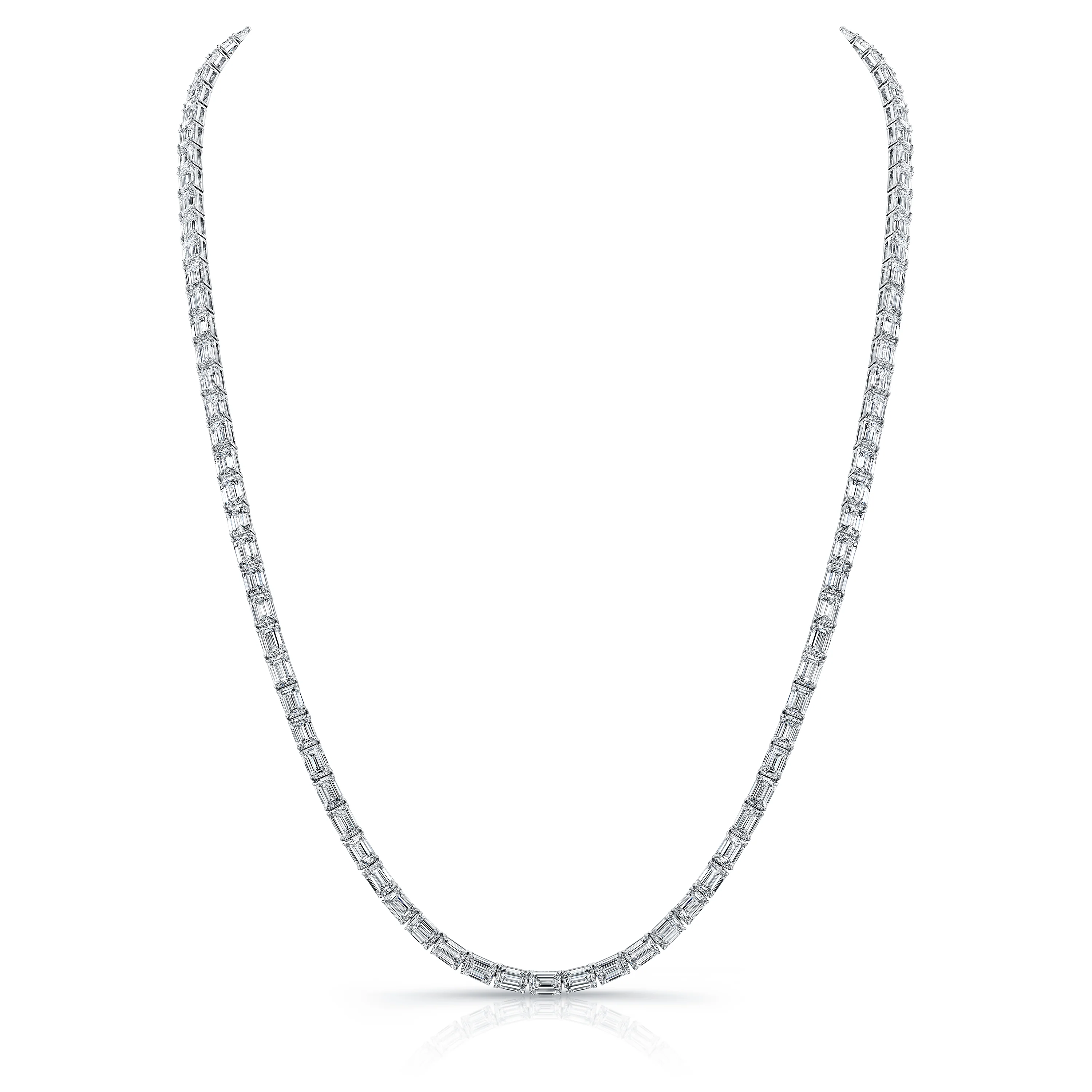 Norman Silverman 18k White Gold Diamond Necklace