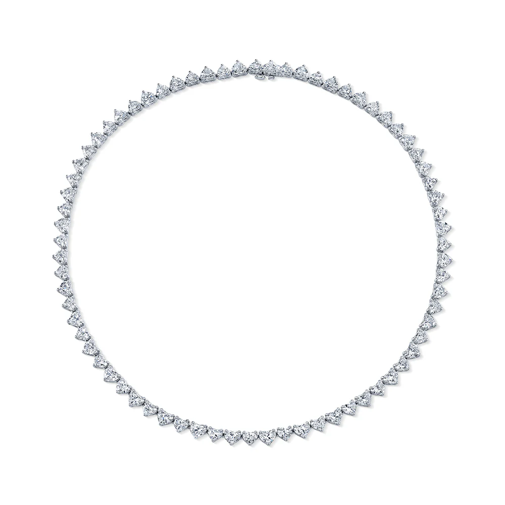 Norman Silverman Platinum Diamond Necklace