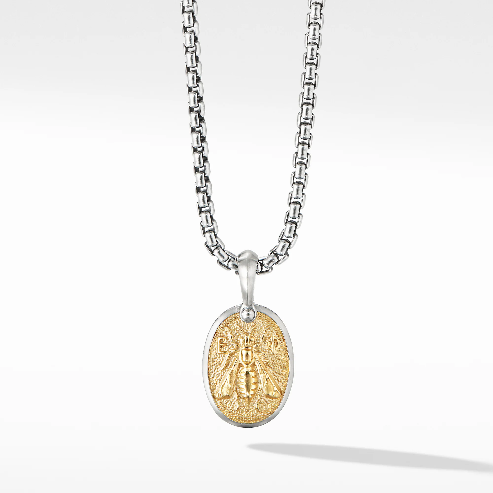 David Yurman Petrvs® Bee Amulet In Sterling Silver With 18k Yellow Gold, 29mm