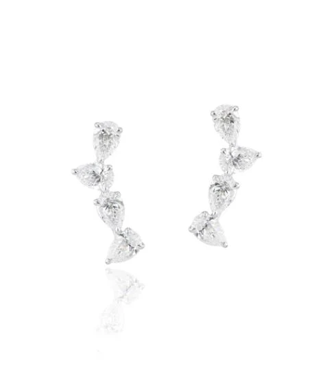 Phillips House Platinum One Of One Diamond Earrings