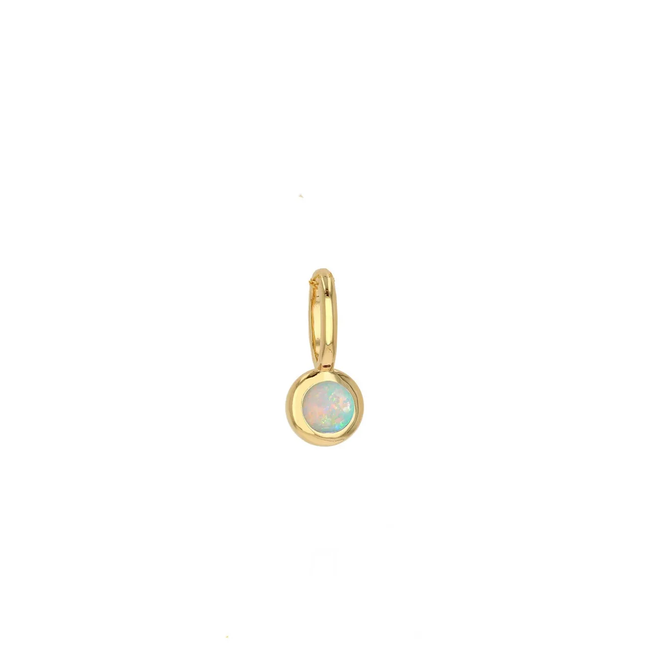 Rachel Reid 14k Yellow Gold Mini Opal Birthstone Charm