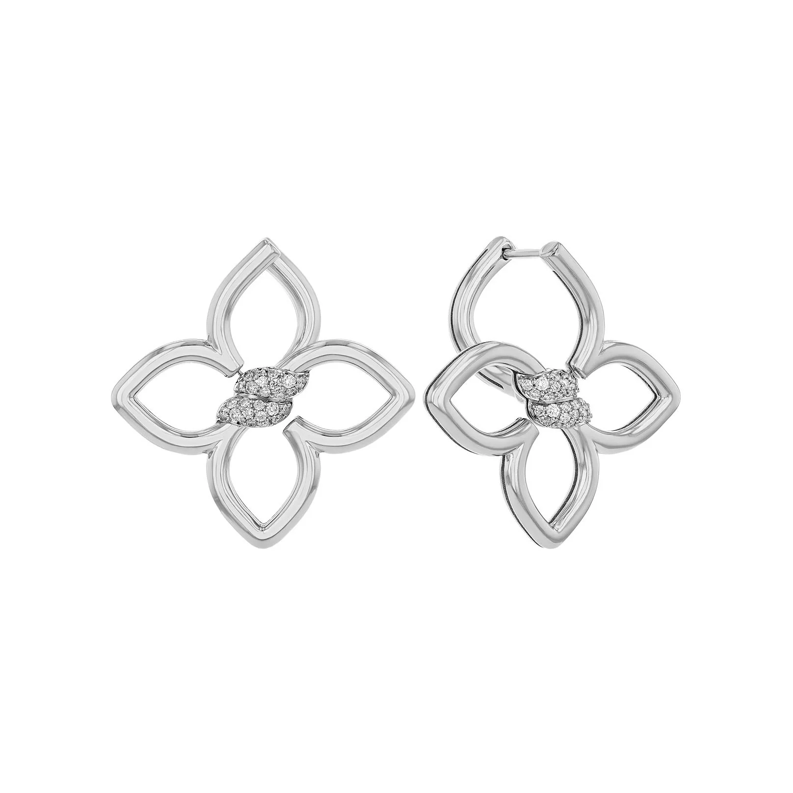 Roberto Coin 18k White Gold Cialoma Diamond Earrings