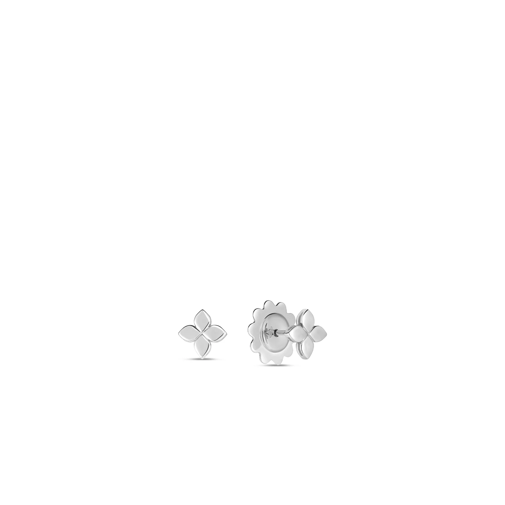 Roberto Coin 18k White Gold Love In Verona Earrings