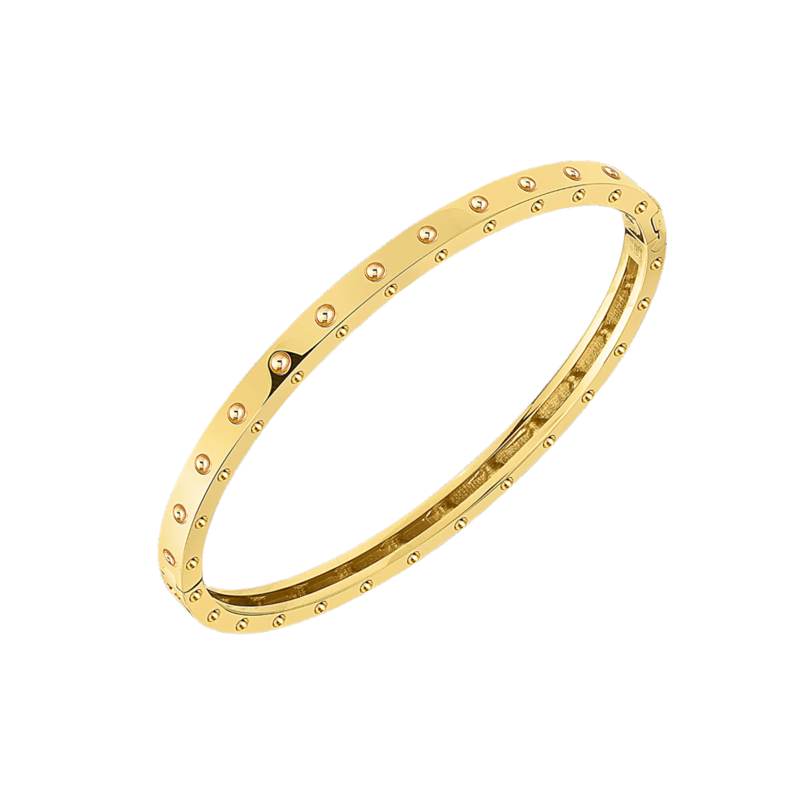 Roberto Coin 18k Yellow Gold Pois Moi Oval Bangle