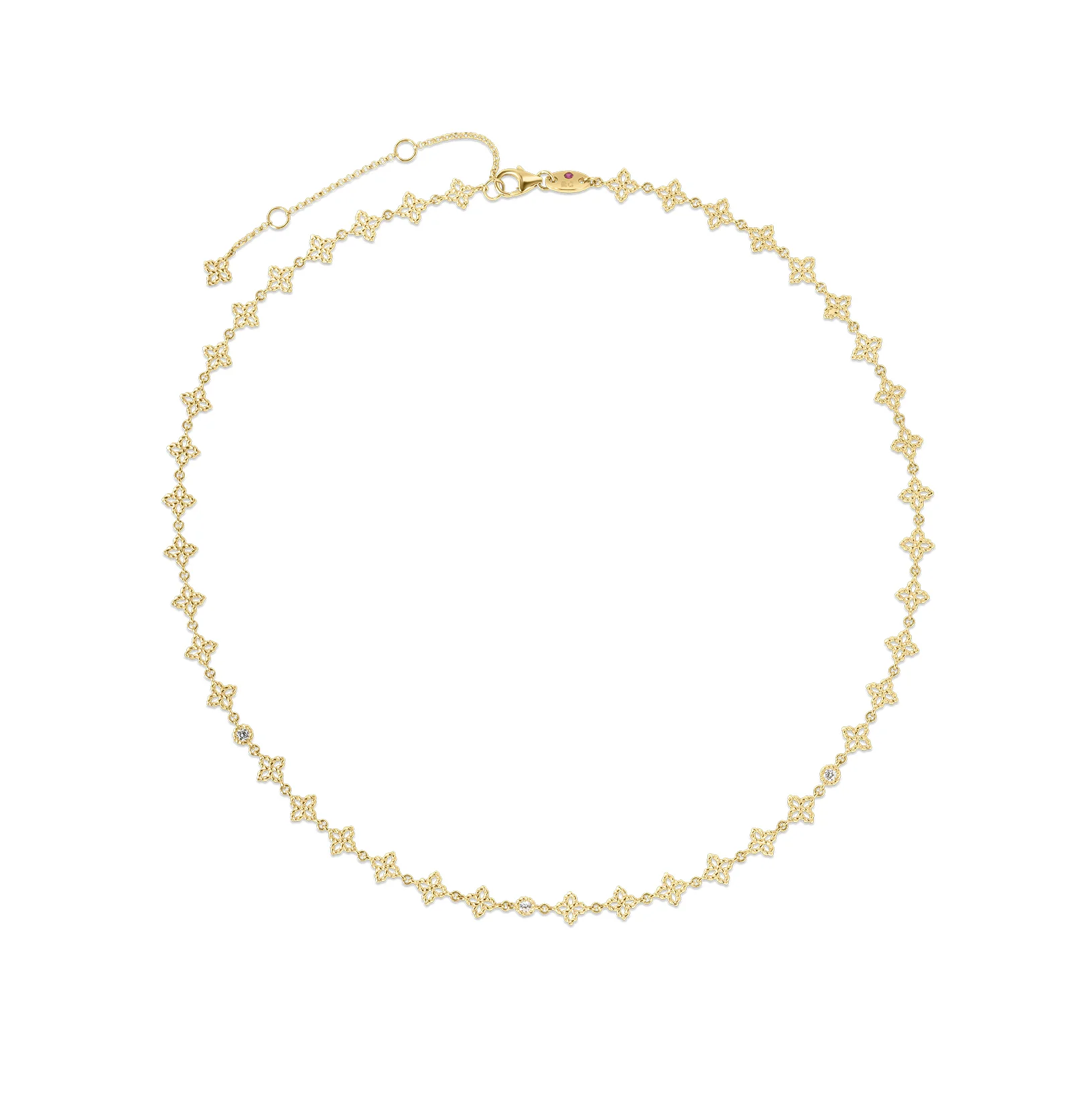 Roberto Coin 18k Yellow Gold Principessa Diamond Necklace