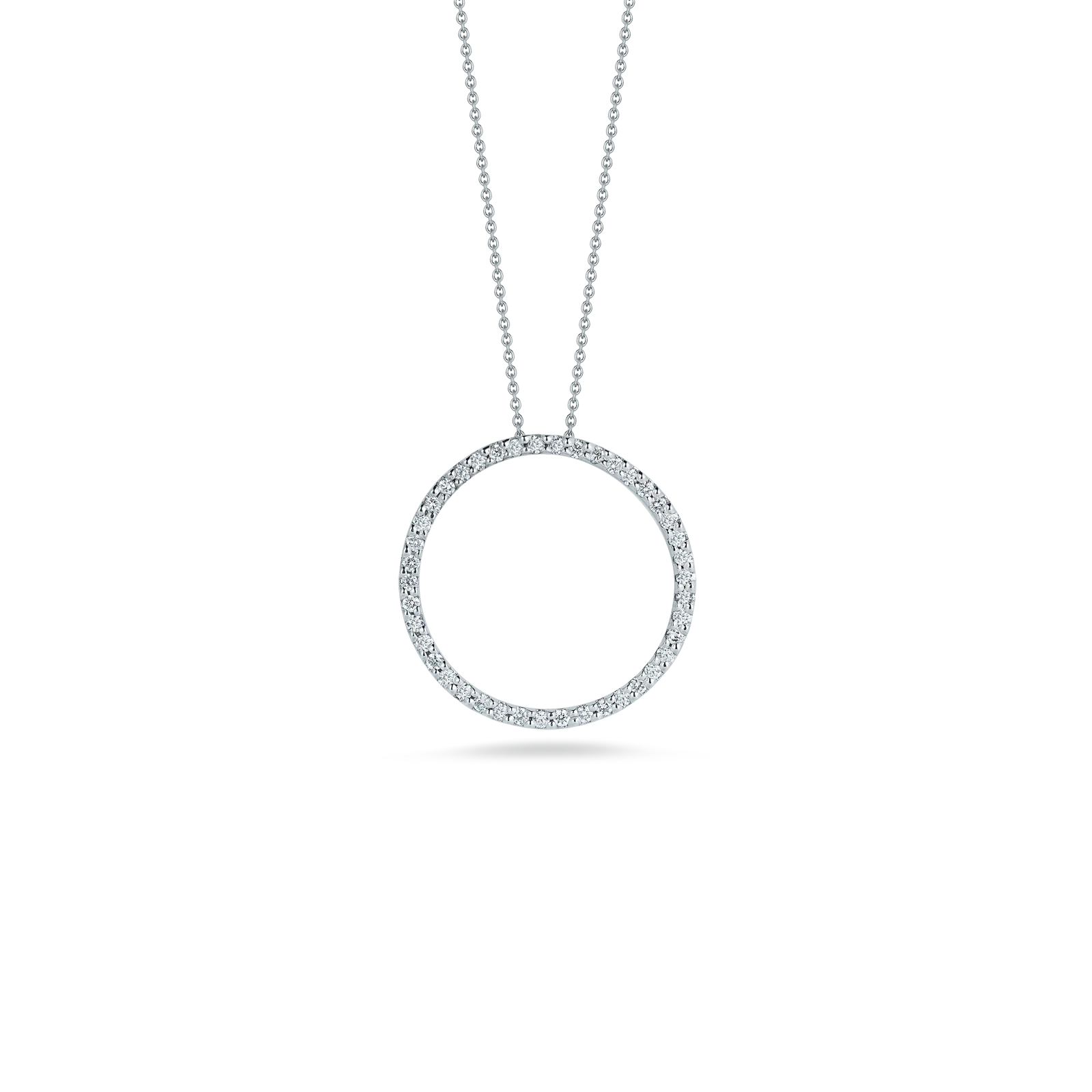 Roberto Coin 18k White Gold Tiny Treasures Diamond Necklace