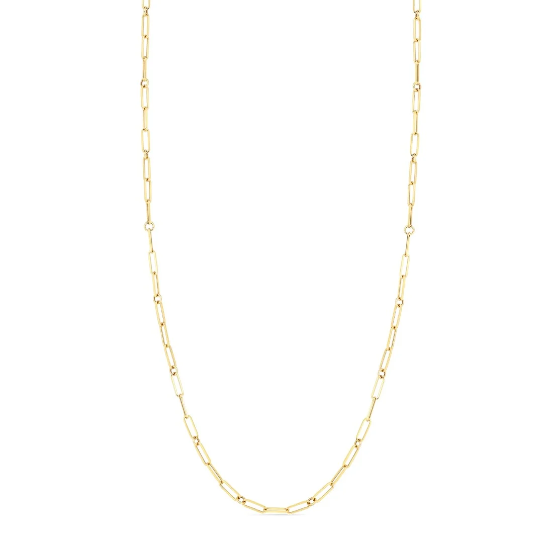 Roberto Coin 18K Yellow Gold Paperclip Necklace