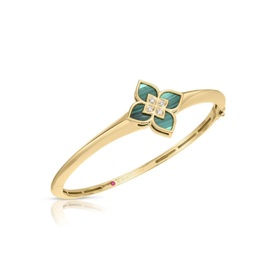 Roberto Coin 18k Yellow Gold Venetian Princess Colored Gemstone & Diamond Bracelet