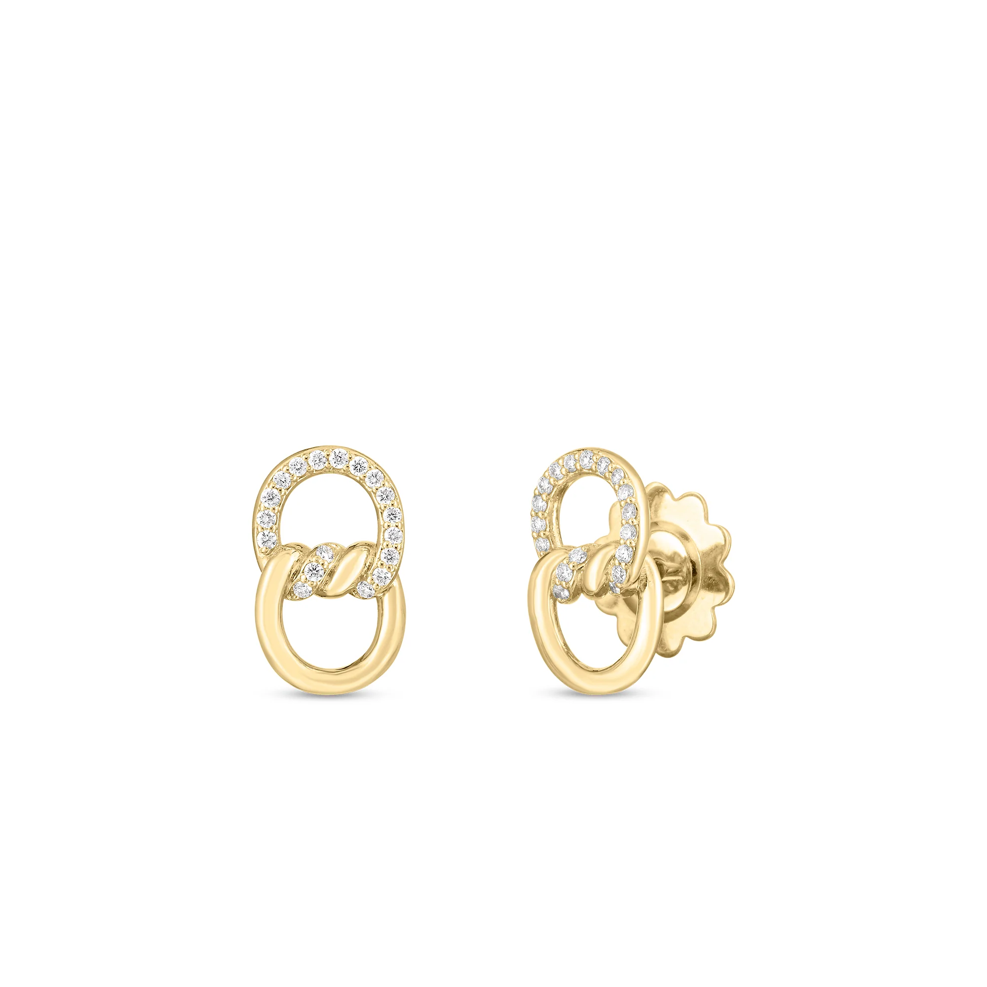 Roberto Coin 18k Yellow Gold Cialoma Diamond Earrings