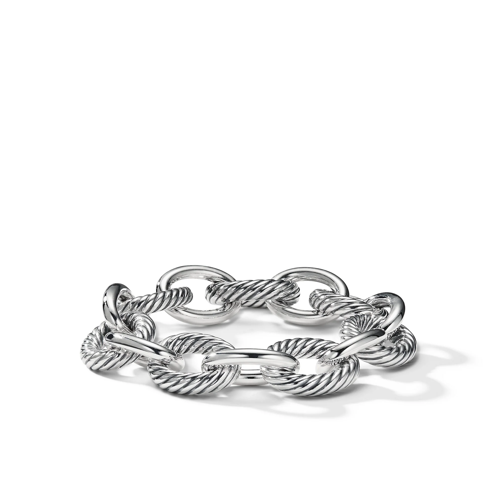 David Yurman Oval Link Chain Bracelet In Sterling Silver, 17mm